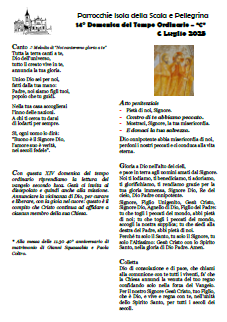 XIV Domenica del Tempo Ordinario - Anno C