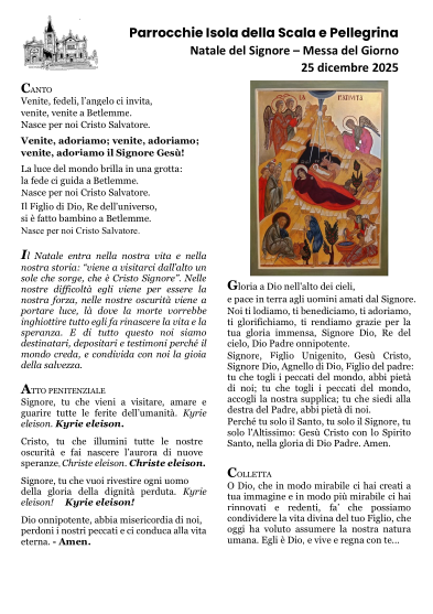 Natale del Signore – Messa del Giorno