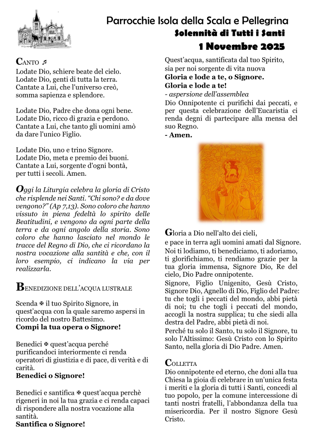 Solennità di Tutti i Santi