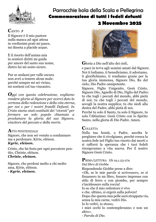 Commemorazione di Tutti i Fedeli Defunti