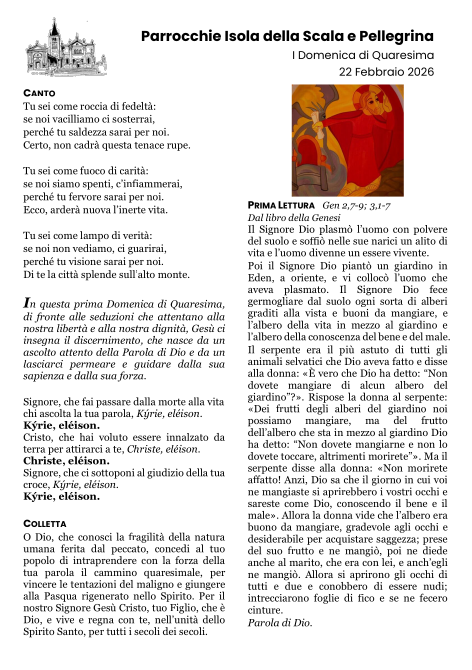 I Domenica di Quaresima - Anno A