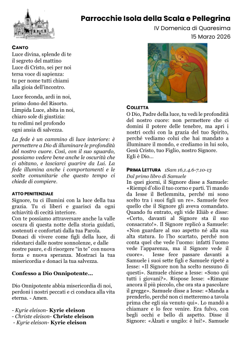 IV Domenica di Quaresima - Anno A