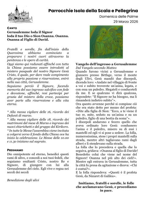 Domenica delle Palme - Anno A