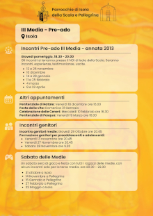 III Media Pre Ado - Isola